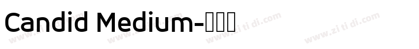 Candid Medium字体转换